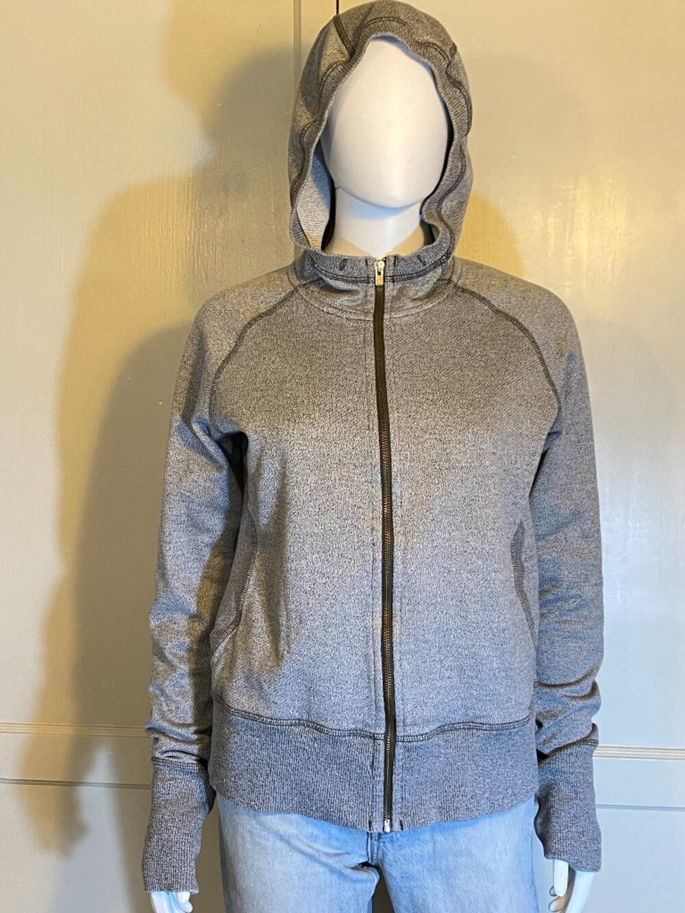 PATAGONIA Common Threads Organic Cotton Blend Full-Zip Gray Hoodie Sz Large